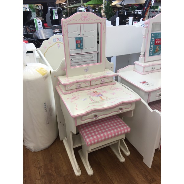 Dressing Table With Mirror & Stool